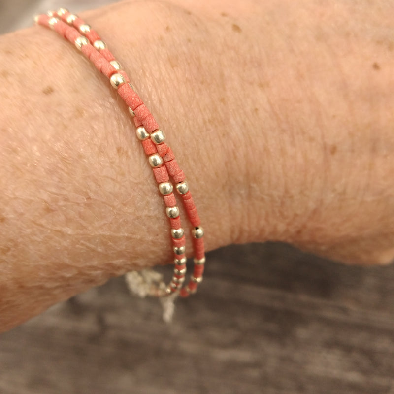 Sterling Silver Adjustable Bracelet/Anklet - Assorted Style and Stone