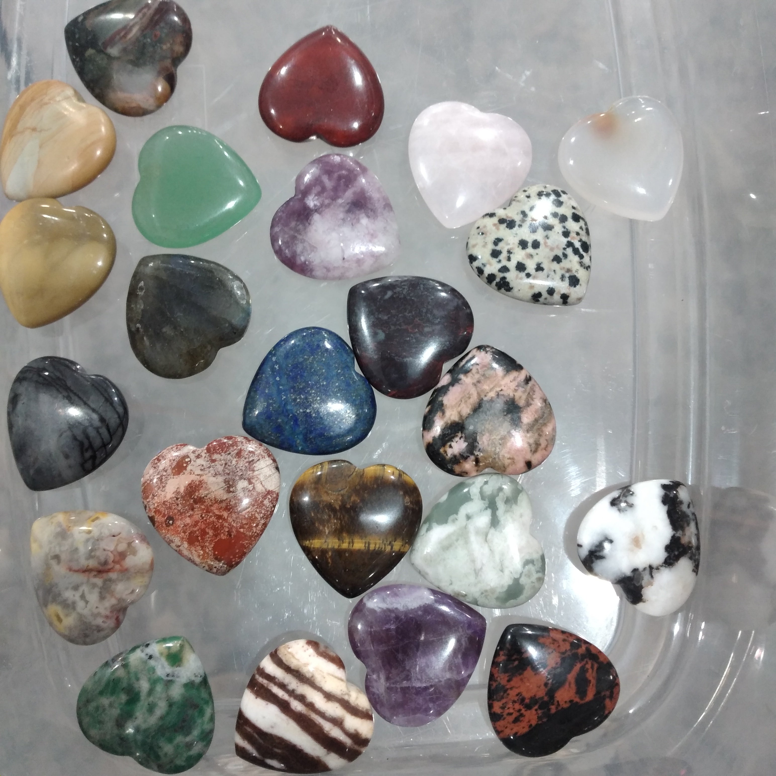 Gemstone Flat 1" Heart