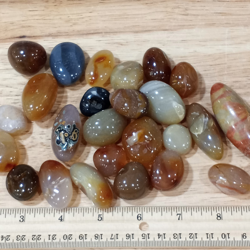 Red Agate Carnelian Tumbled Stone 1 Lb