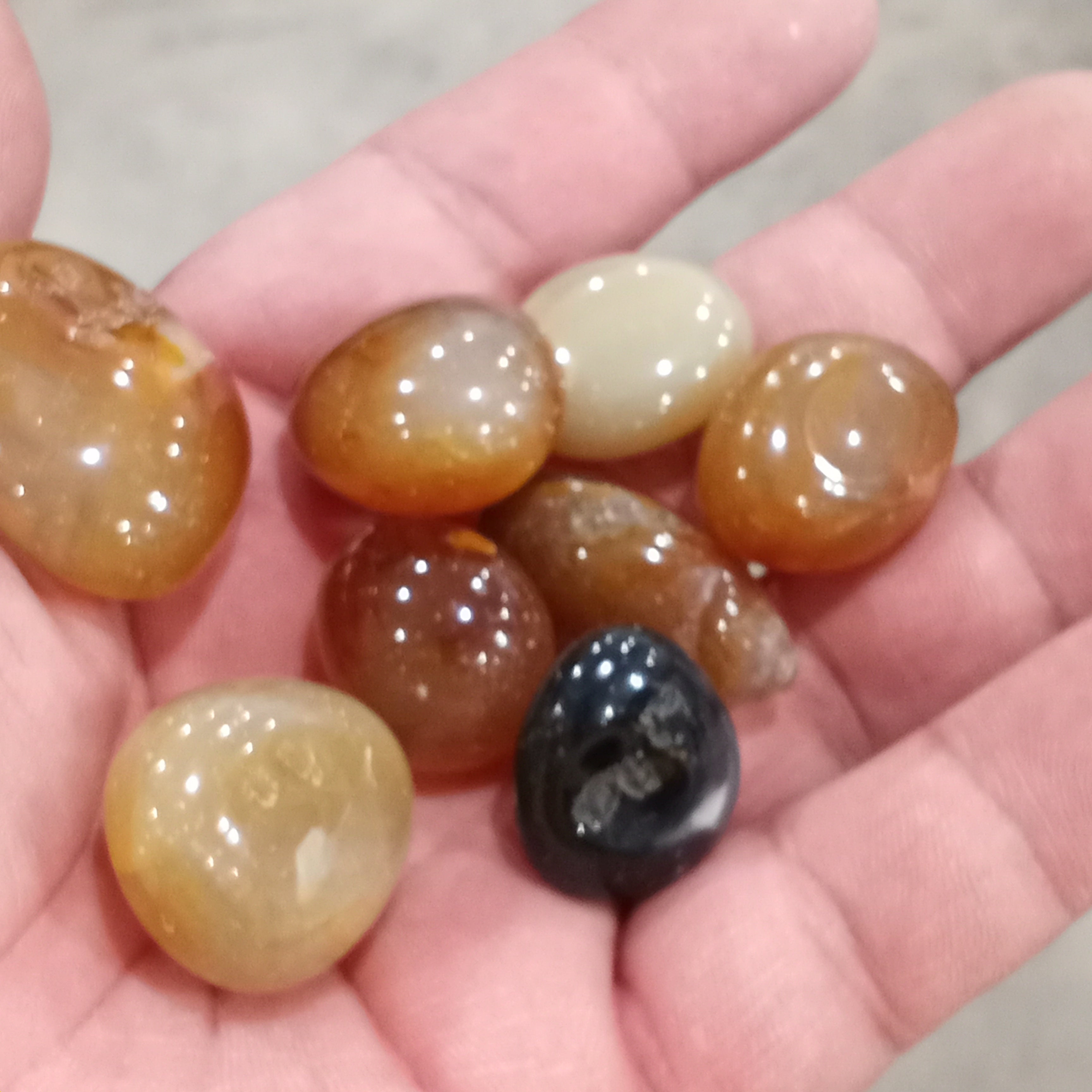 Red Agate Carnelian Tumbled Stone 1 Lb