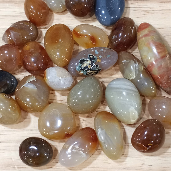 Red Agate Carnelian Tumbled Stone 1 Lb