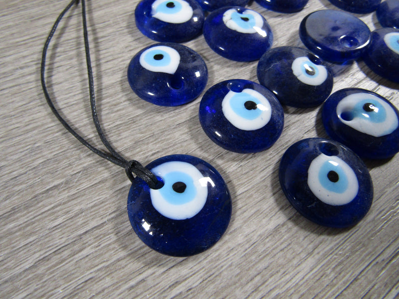 Evil Eye Lamp Glass Bead Pendant