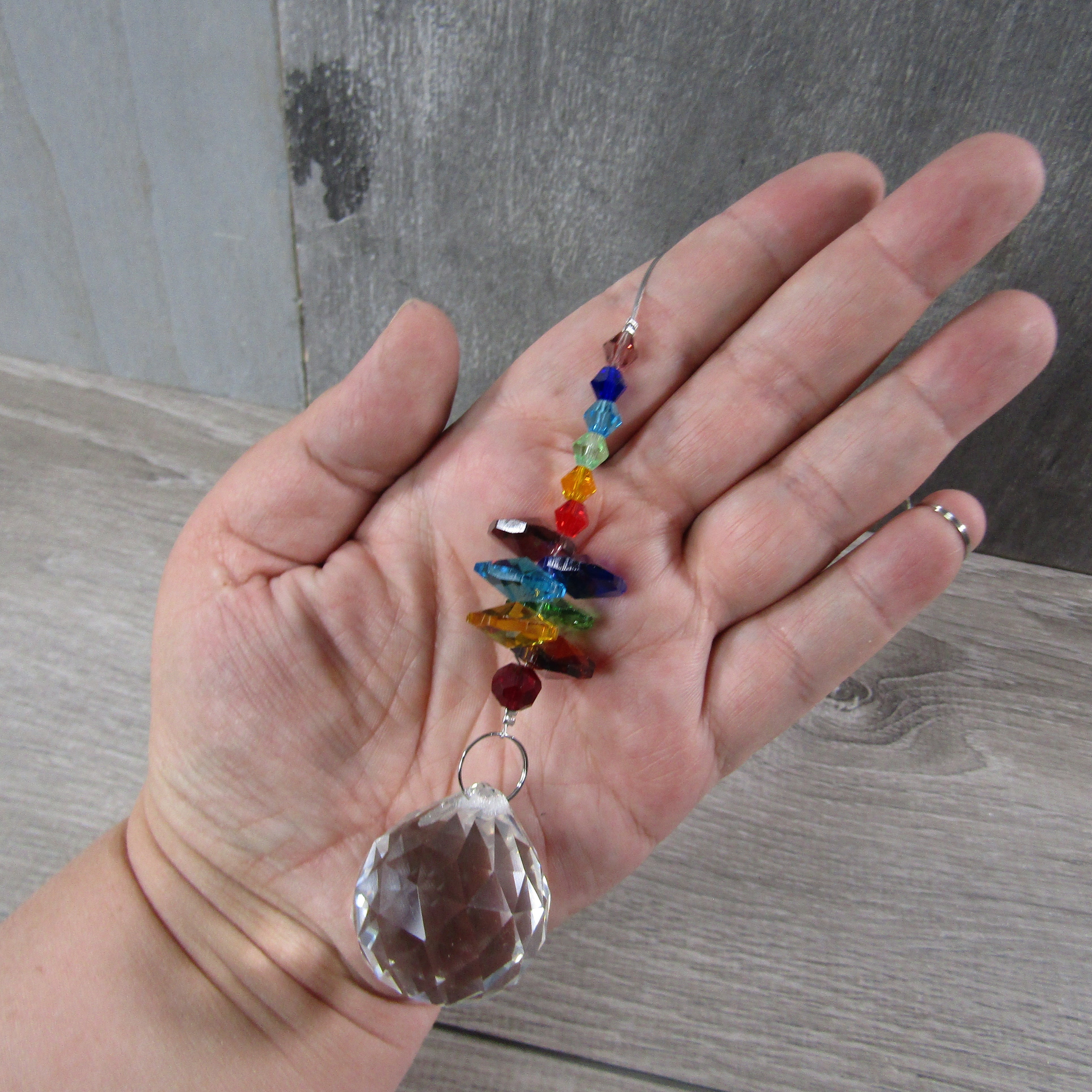faceted crystal suncatcher bulk