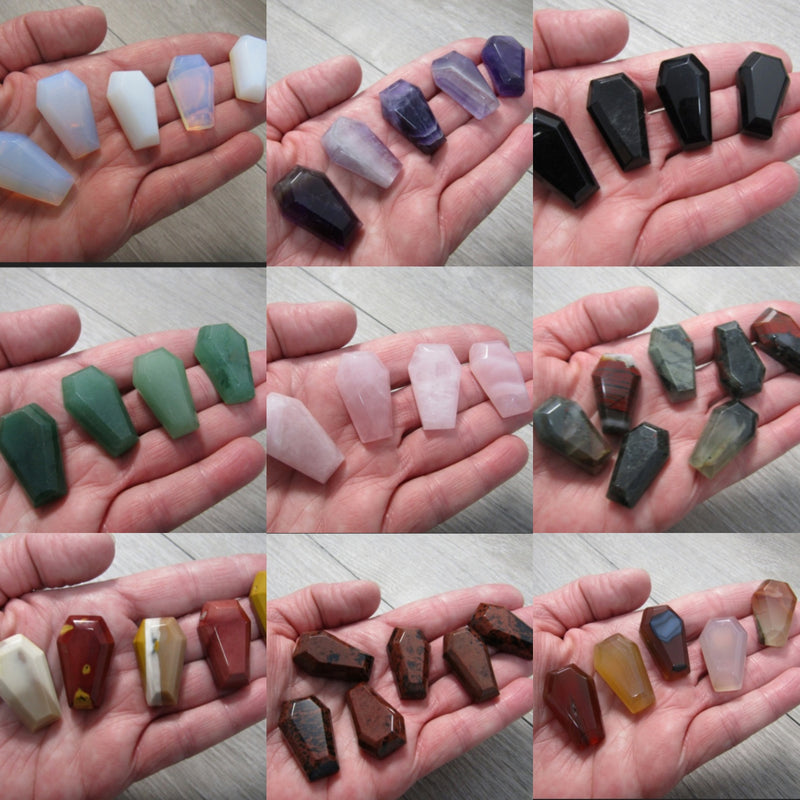 Coffins Gemstones About 1 Inch