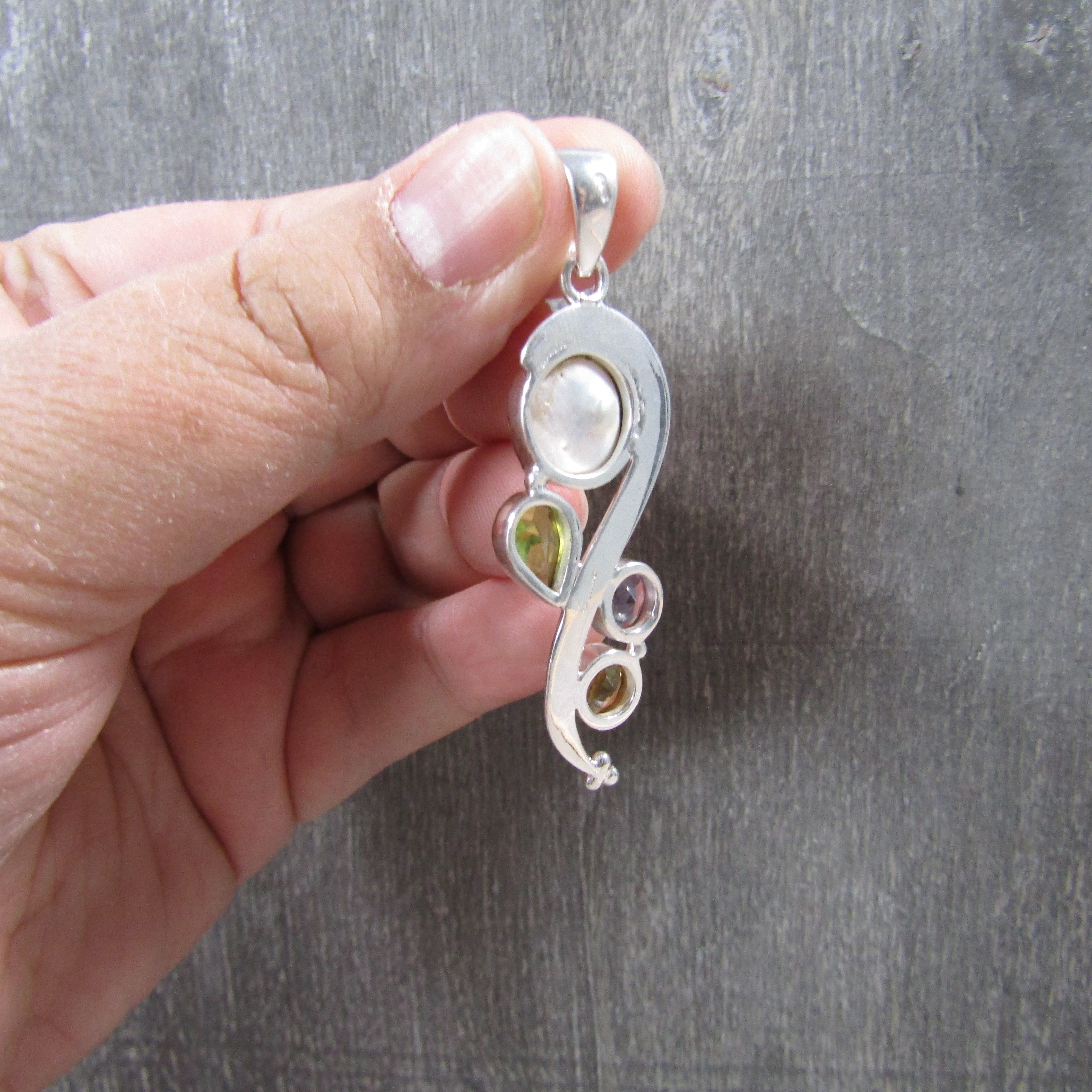 Sterling Silver Pendant - Mother of Pearl