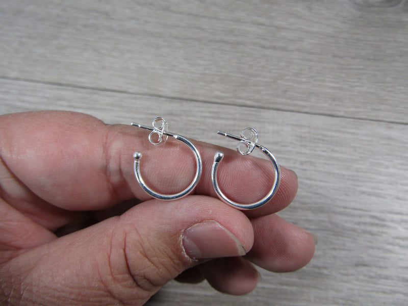 Sterling Silver Hoop Earring Pair