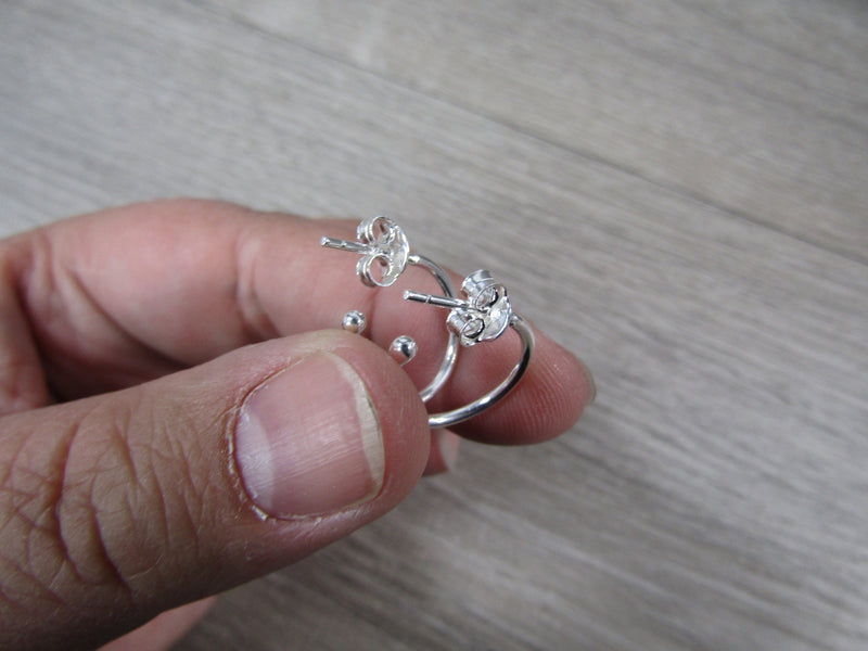 Sterling Silver Hoop Earring Pair