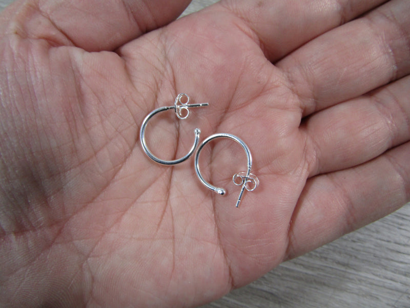 Sterling Silver Hoop Earring Pair