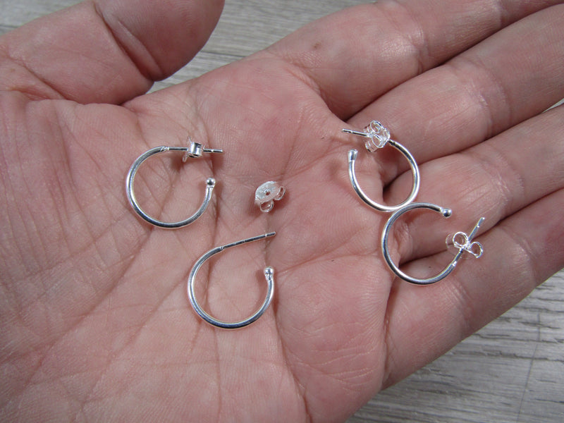 Sterling Silver Hoop Earring Pair