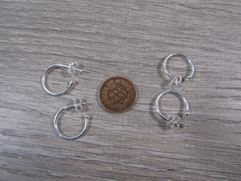 Sterling Silver Hoop Earring Pair