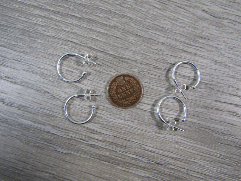 Sterling Silver Hoop Earring Pair