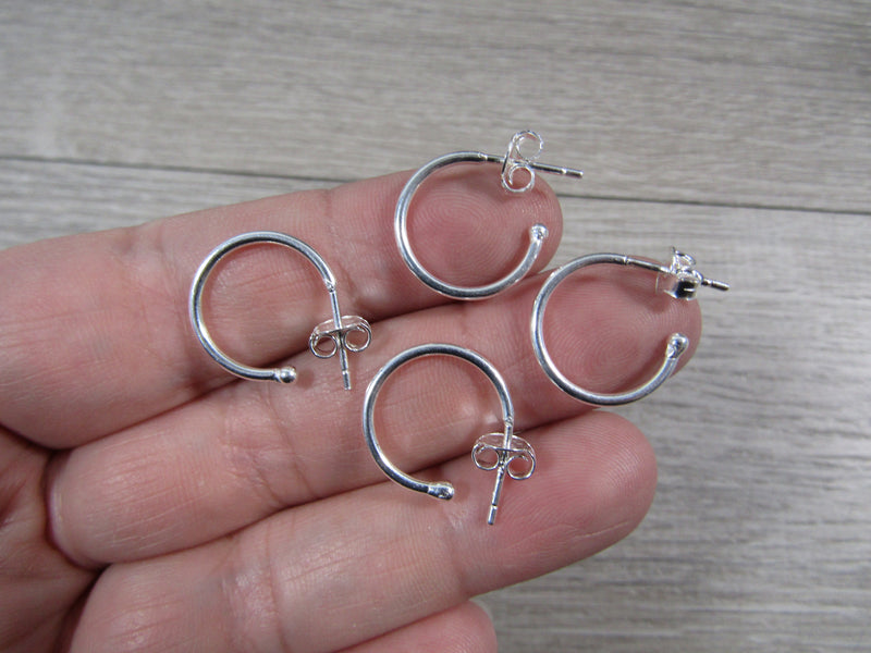 Sterling Silver Hoop Earring Pair