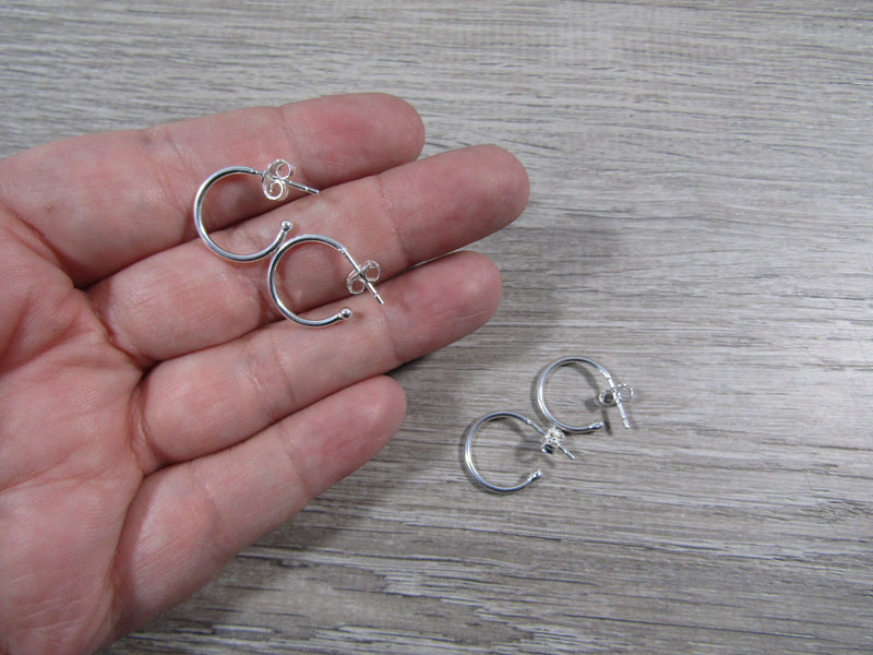 Sterling Silver Hoop Earring Pair