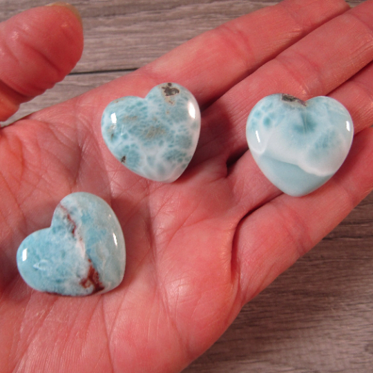 Gemstone Larimar Heart