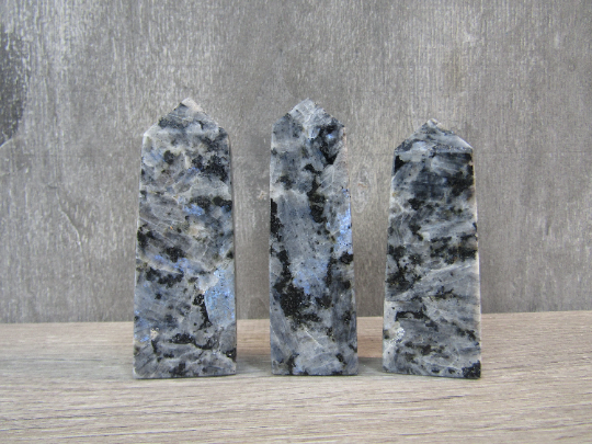 Larvikite Flat 2-3 oz Obelisk