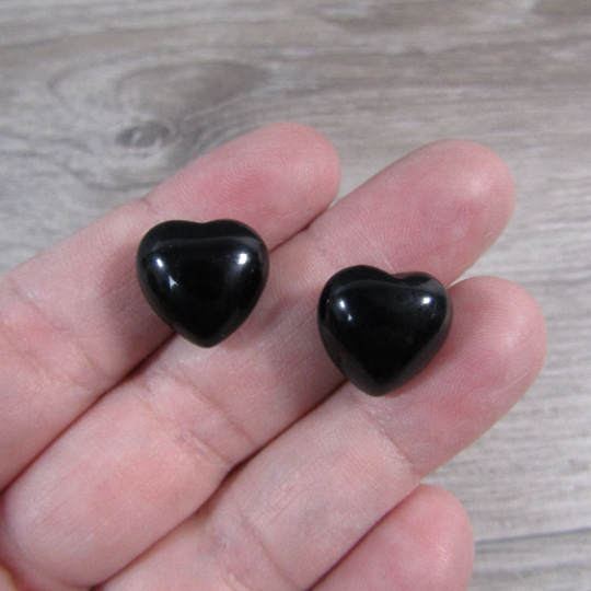 Gemstone Puffy Heart 15 mm