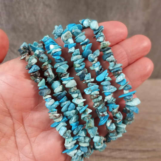 Gemstone Chip Bracelets - Premium Stones