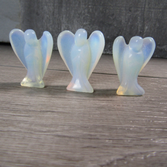 opalite angel figurines