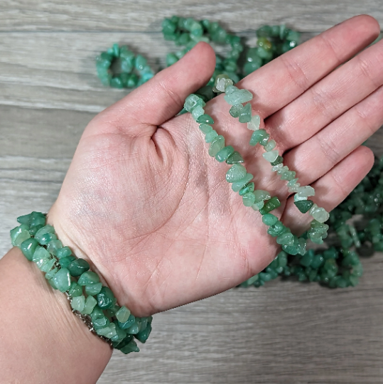 Gemstone Chip Bracelets - Common Stones