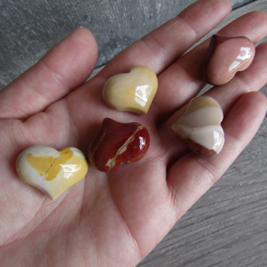 Gemstone Puffy Heart 25 mm