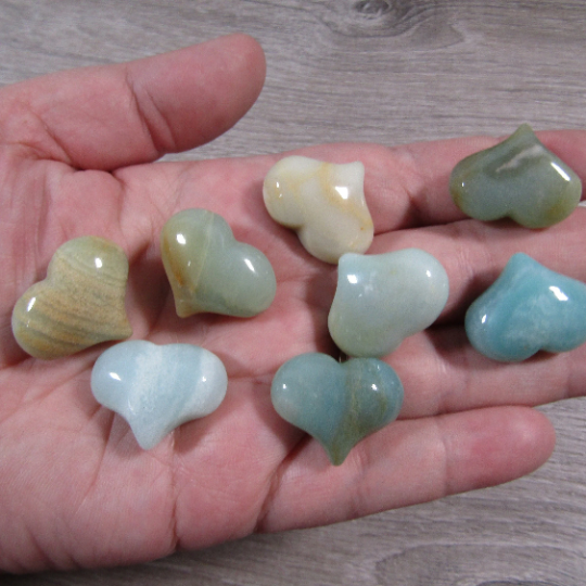 Gemstone Puffy Heart 25 mm