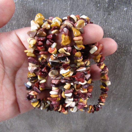 Gemstone Chip Bracelets - Common Stones