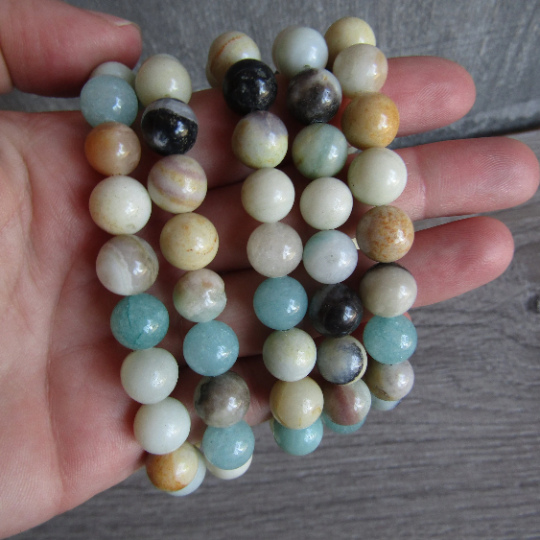 Gemstone 10 mm Round Bracelets