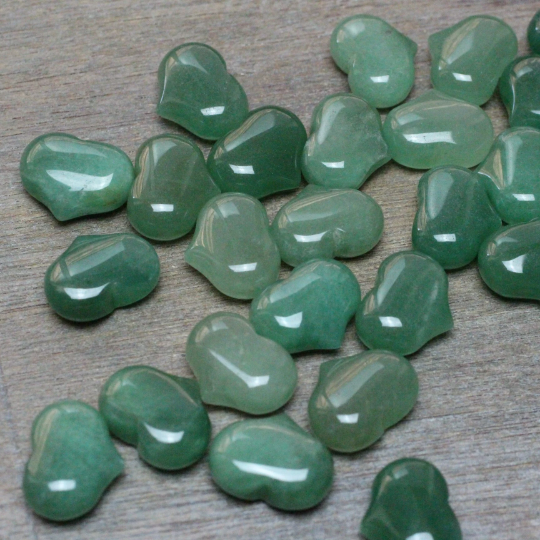 Gemstone Puffy Heart 25 mm