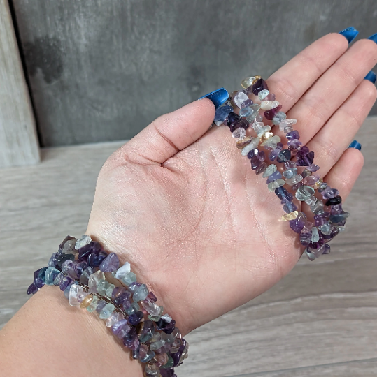 Gemstone Chip Bracelets - Common Stones