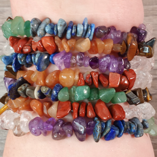 Gemstone Chip Bracelet - Multi Stone