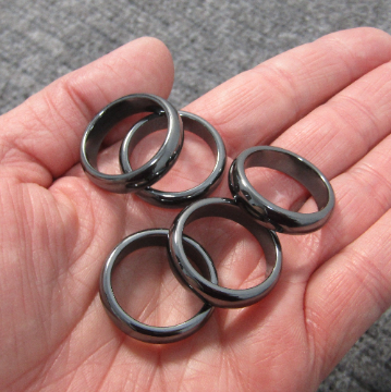 Hematite Band Rings Set of 50