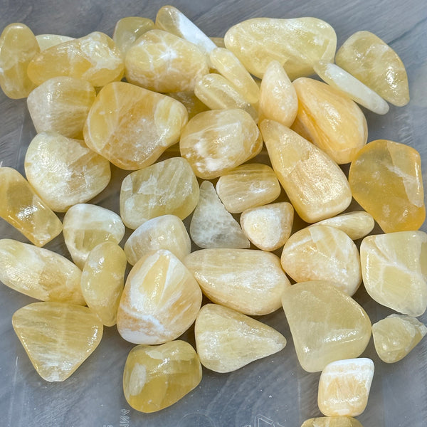 Hanna Utah Calcite Tumbled 1 Lb