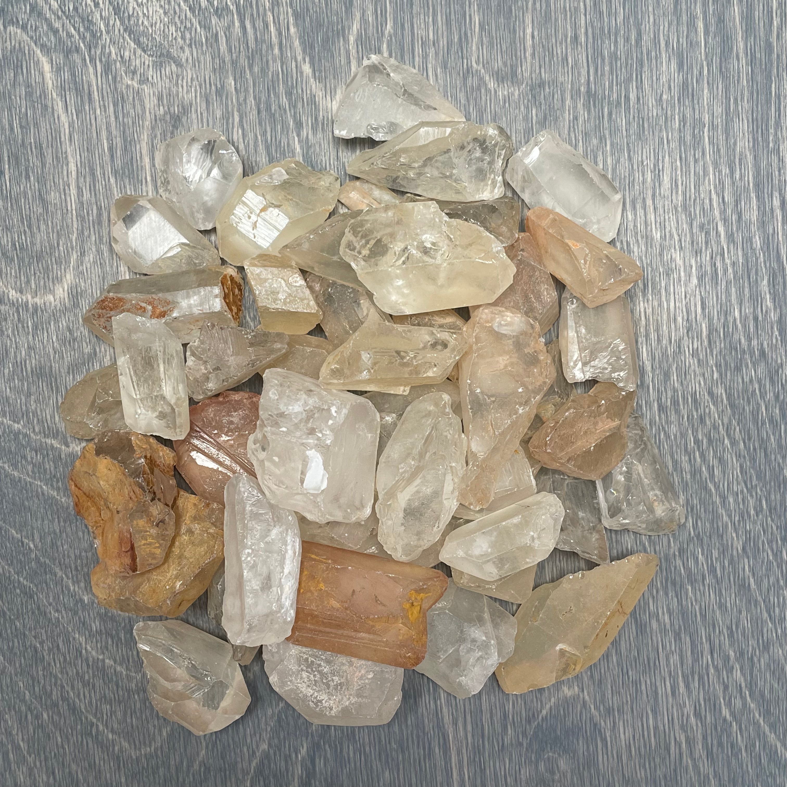 Clear Quartz 1” plus points 2Lb