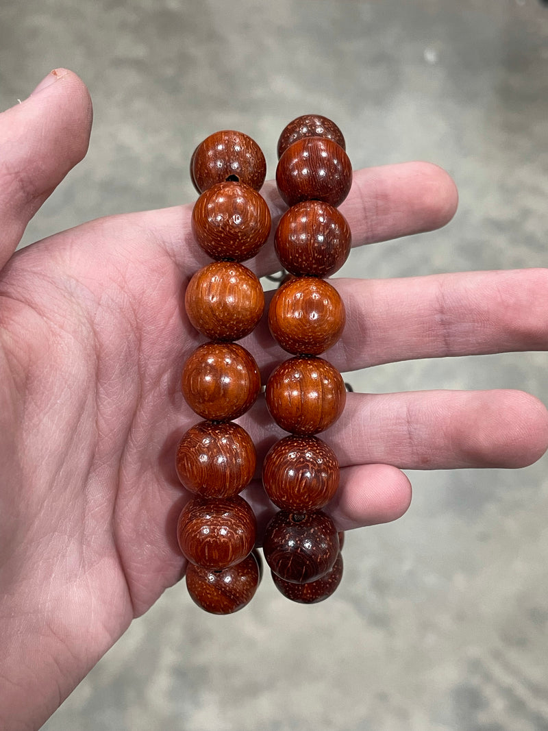 Wood Mala Power-Bead Bracelet