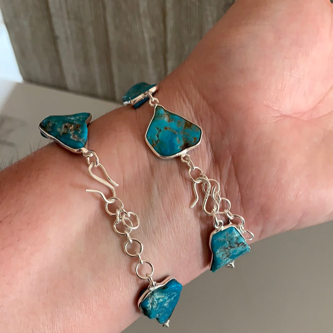 Sterling Silver Turquoise Bracelet