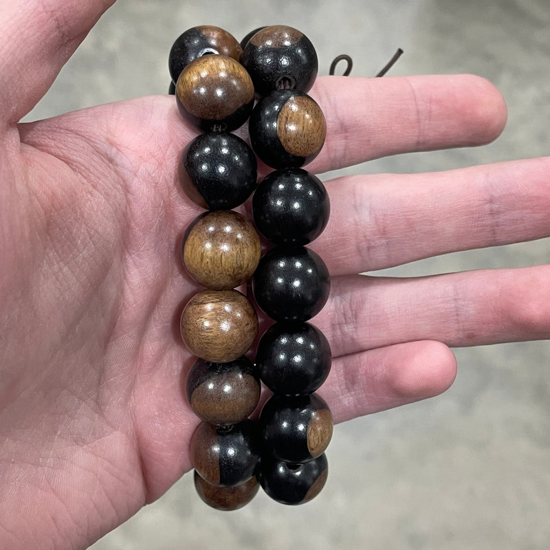 Wood Mala Power-Bead Bracelet