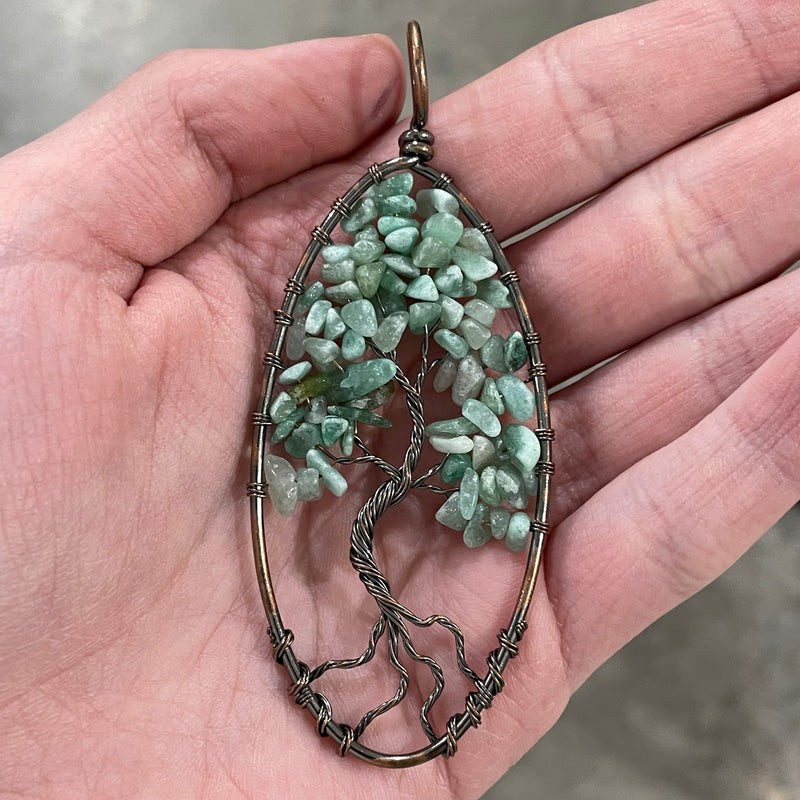 Assorted Large Oval Tree Pendant