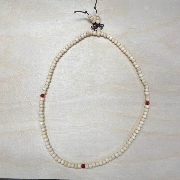 Mala Power-bead Necklace with red bead