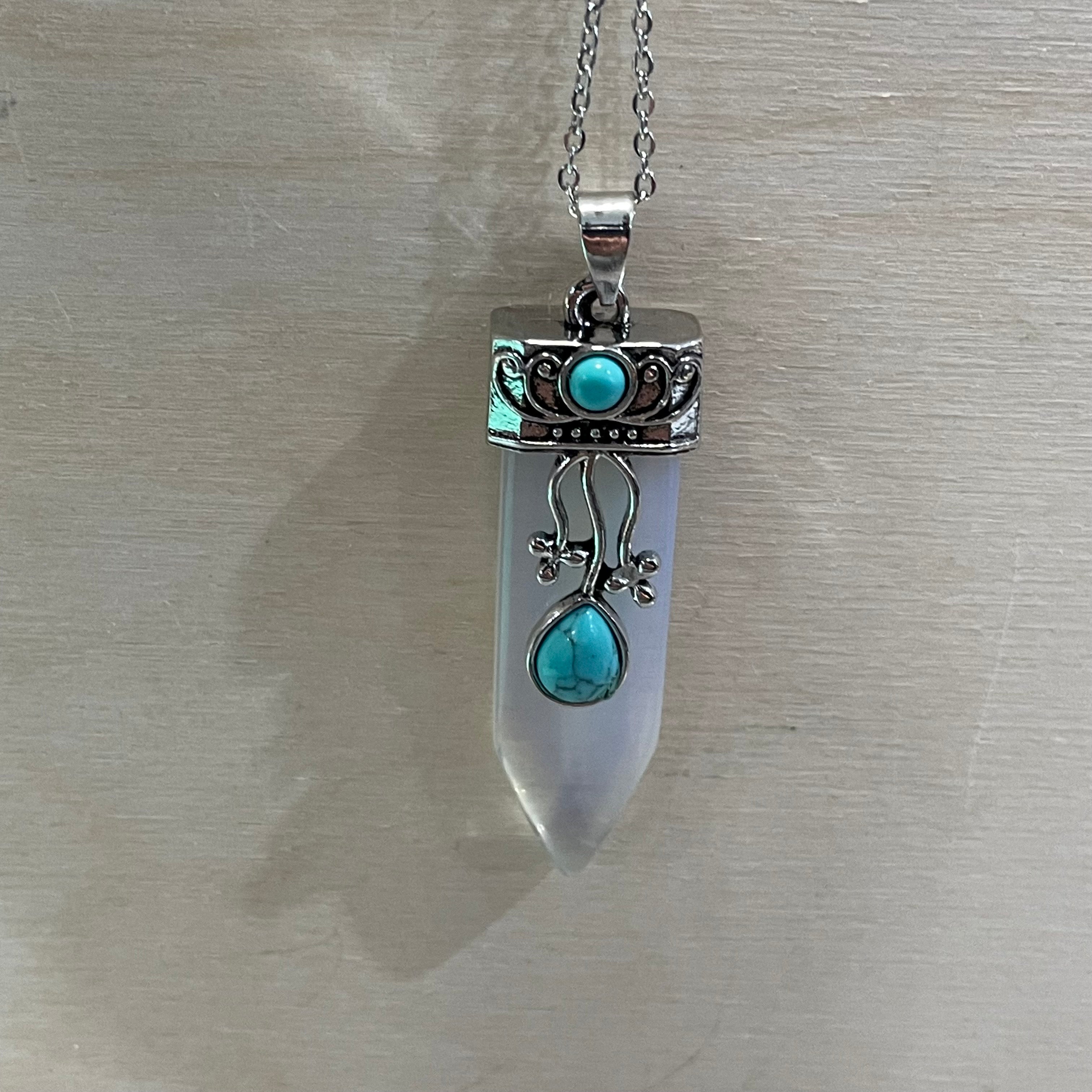 Opalite Sterling Silver Pendant