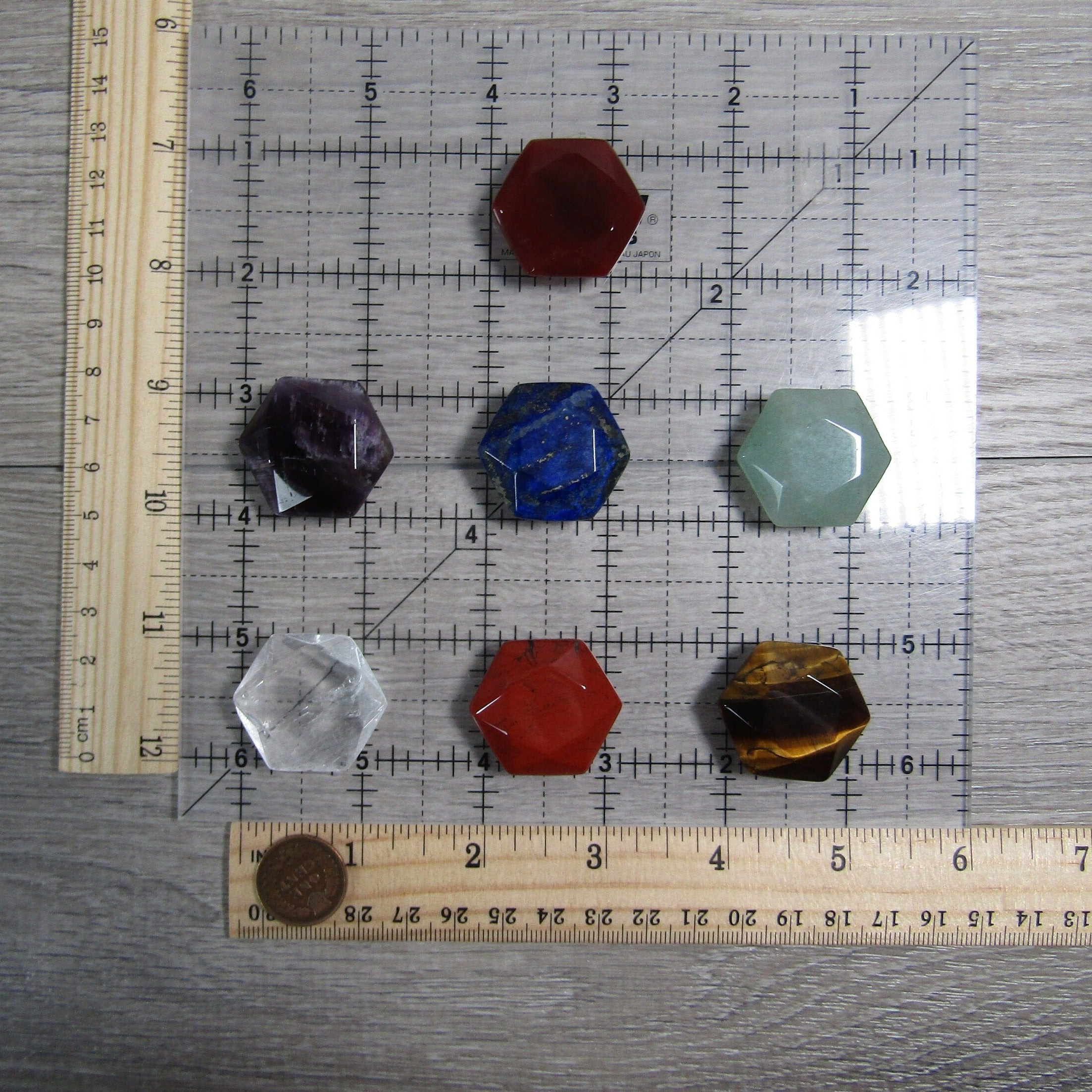 Chakra Set Stone Shaped Star of David