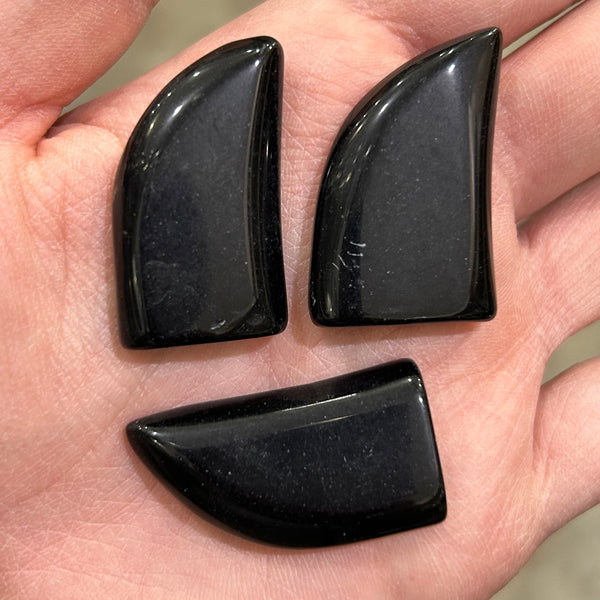 Obsidian Slice 1 1/2"