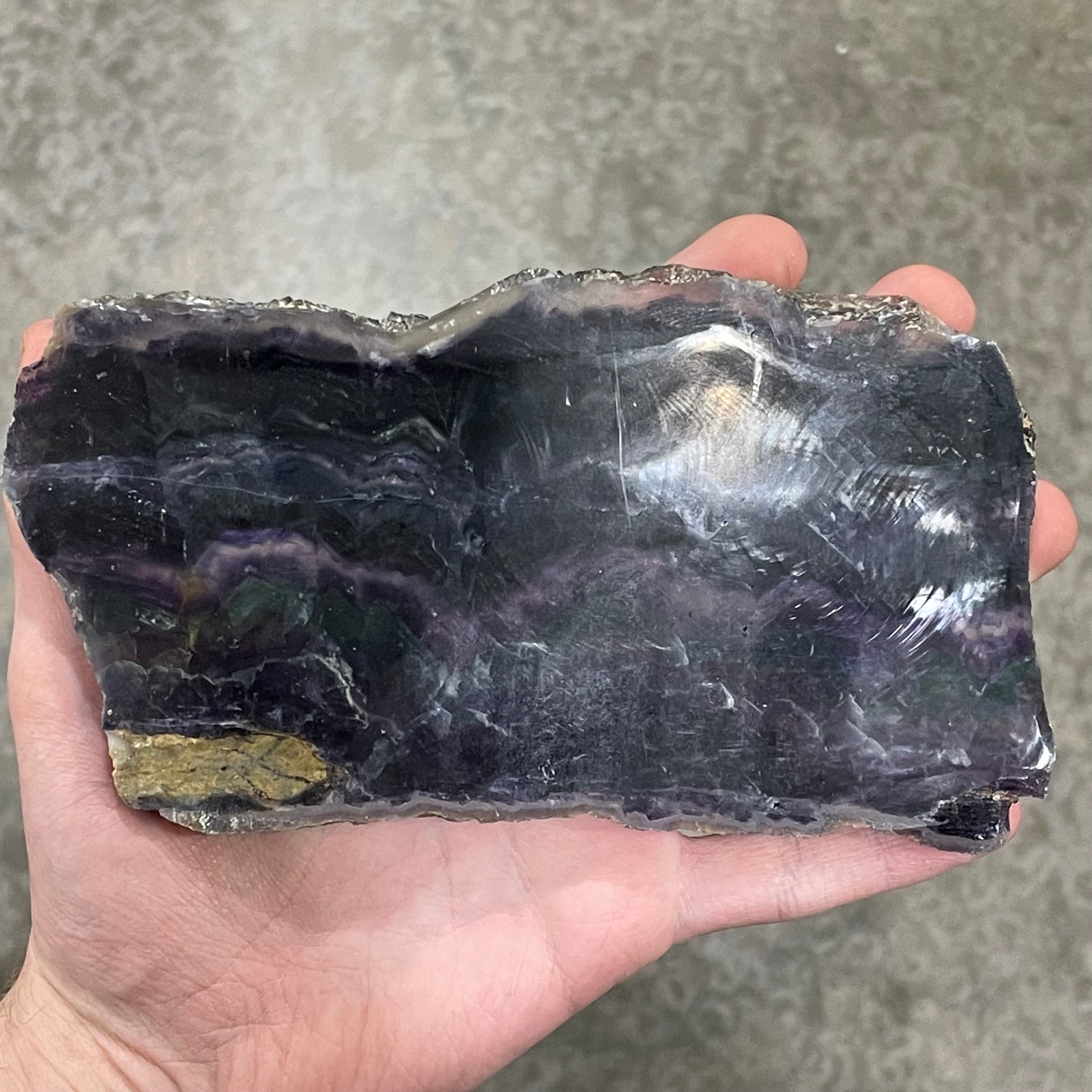 Fluorite Semi Polished Slabs