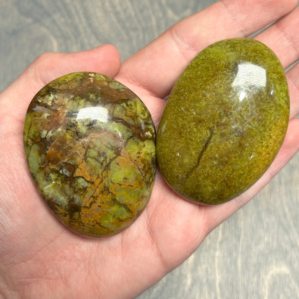Green Opal 2 Inch Plus Palm Stone
