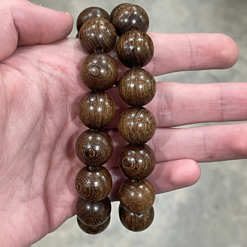 Wood Mala Power-Bead Bracelet