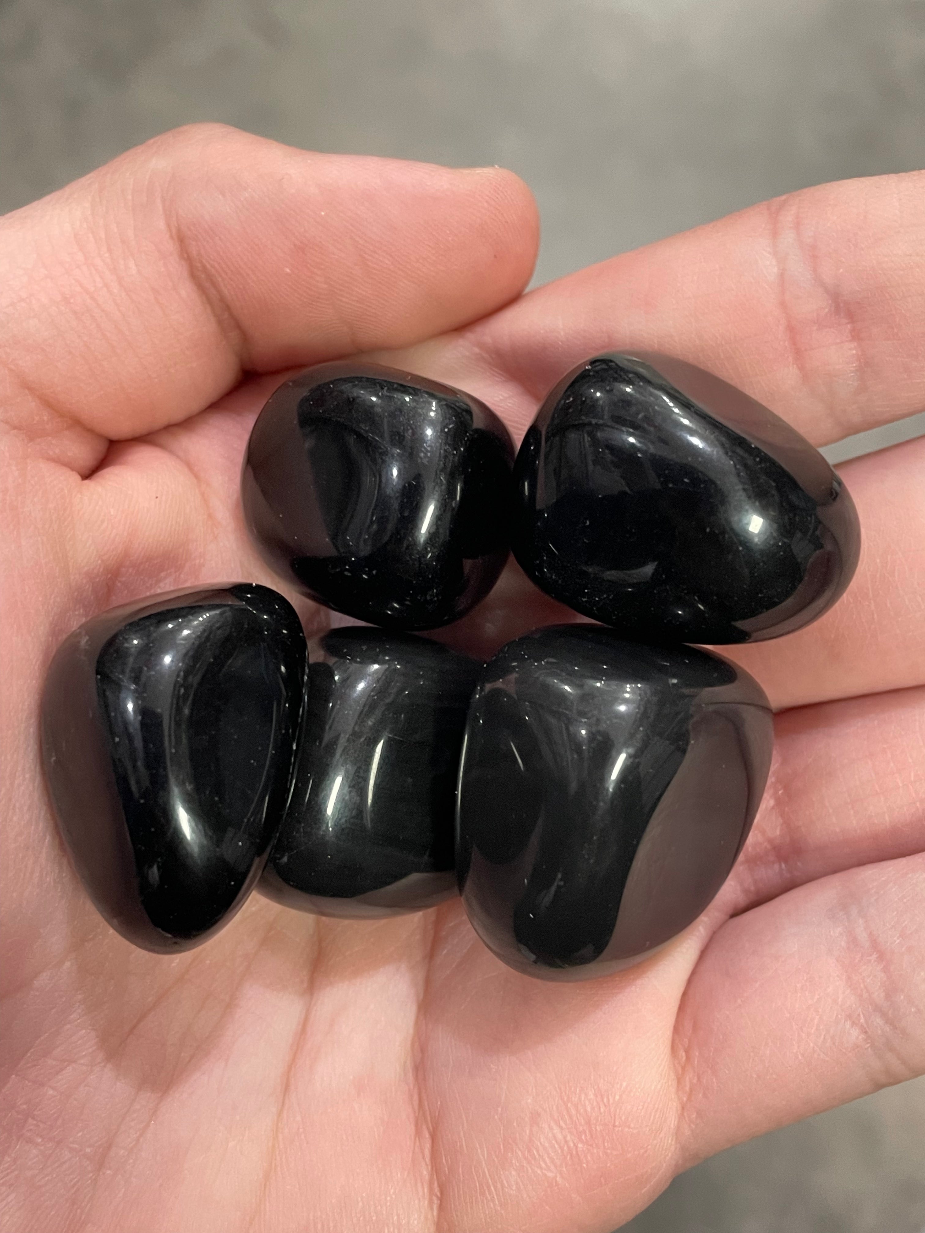 Obsidian 1” Tumbled 1 Lb