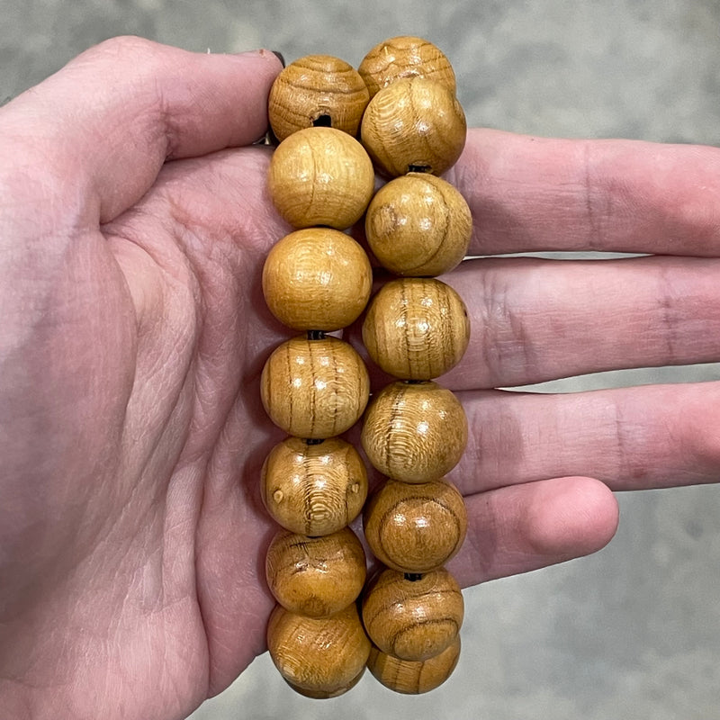 Wood Mala Power-Bead Bracelet