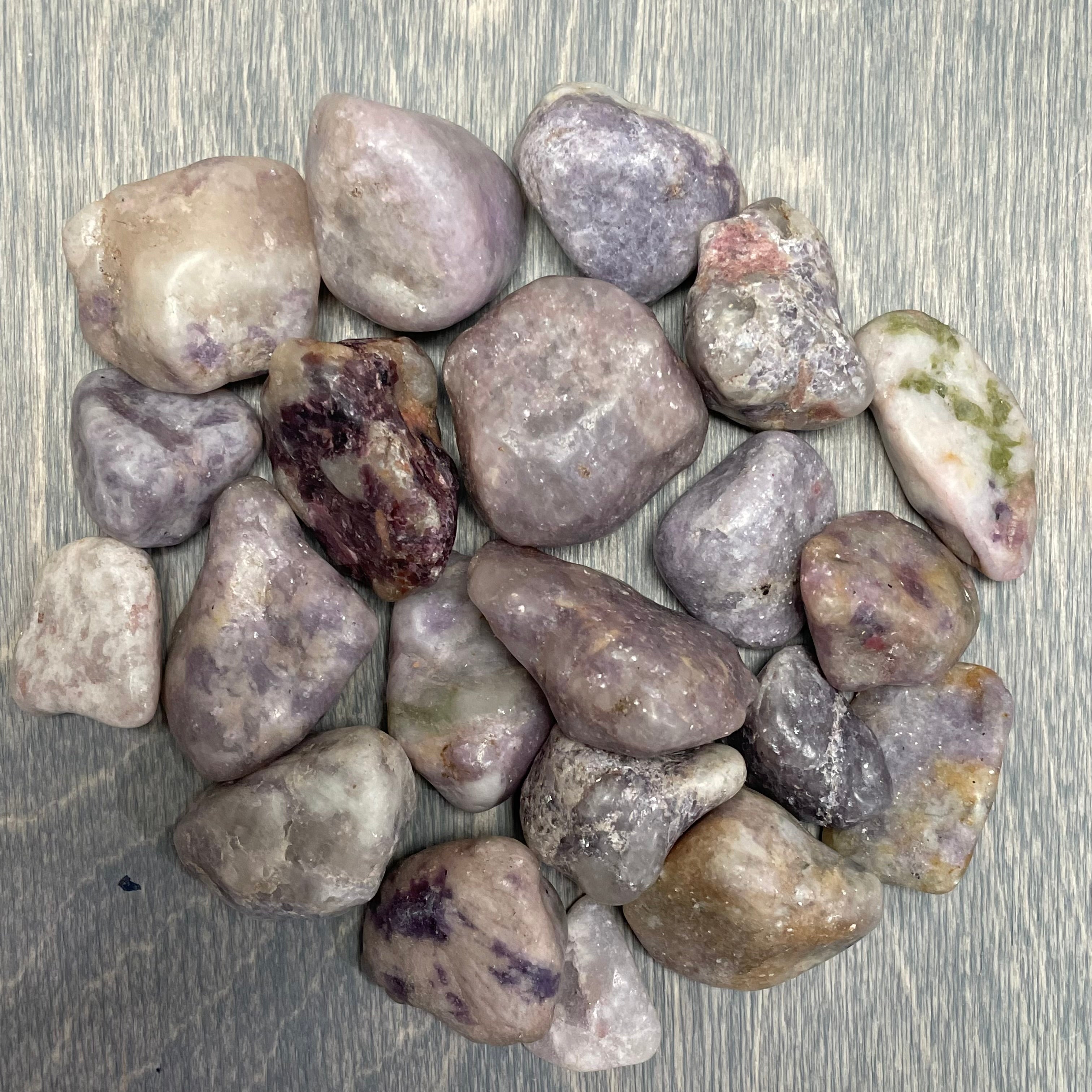 Lepidolite About 3/4” plus Tumbled 1 lb