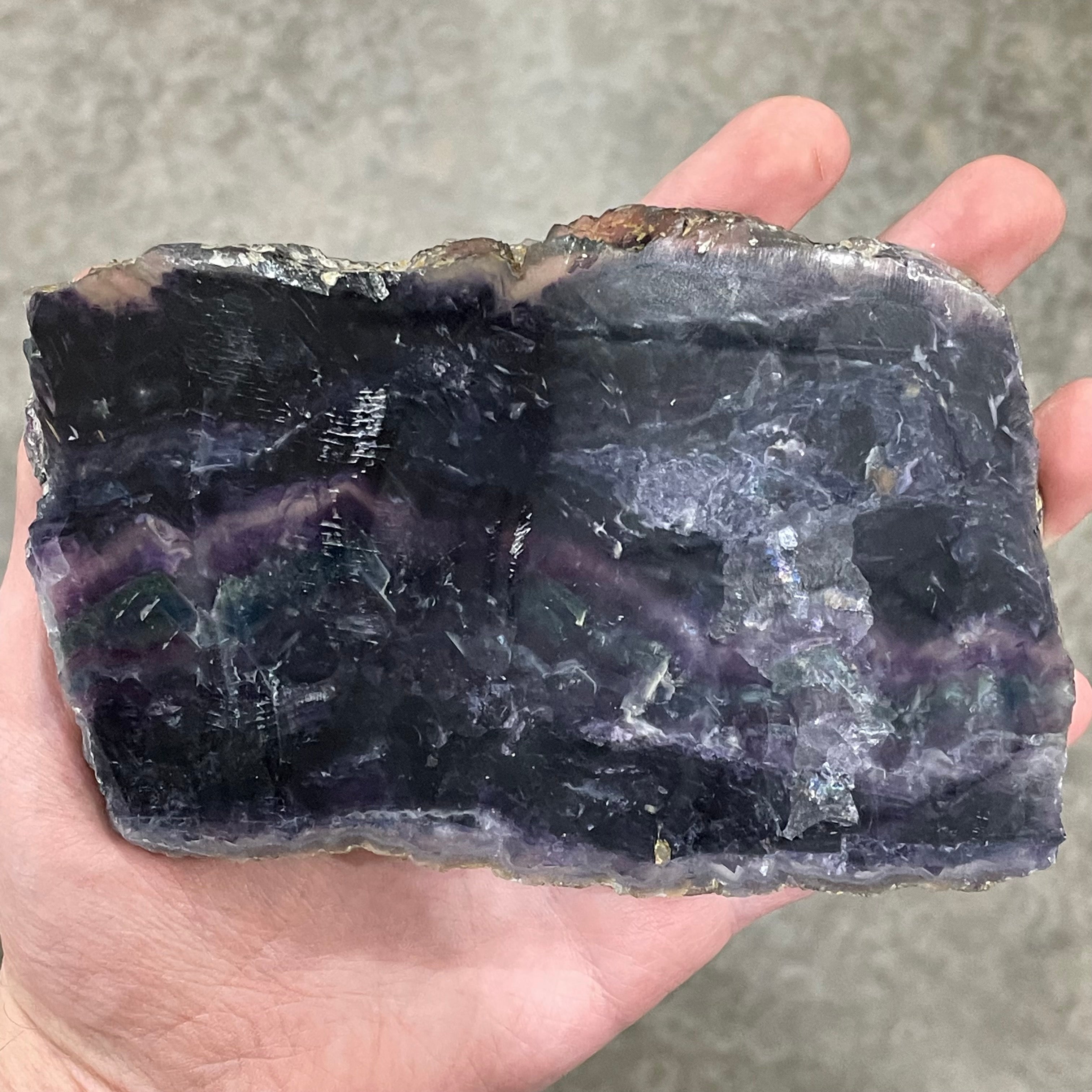 Fluorite Semi Polished Slabs