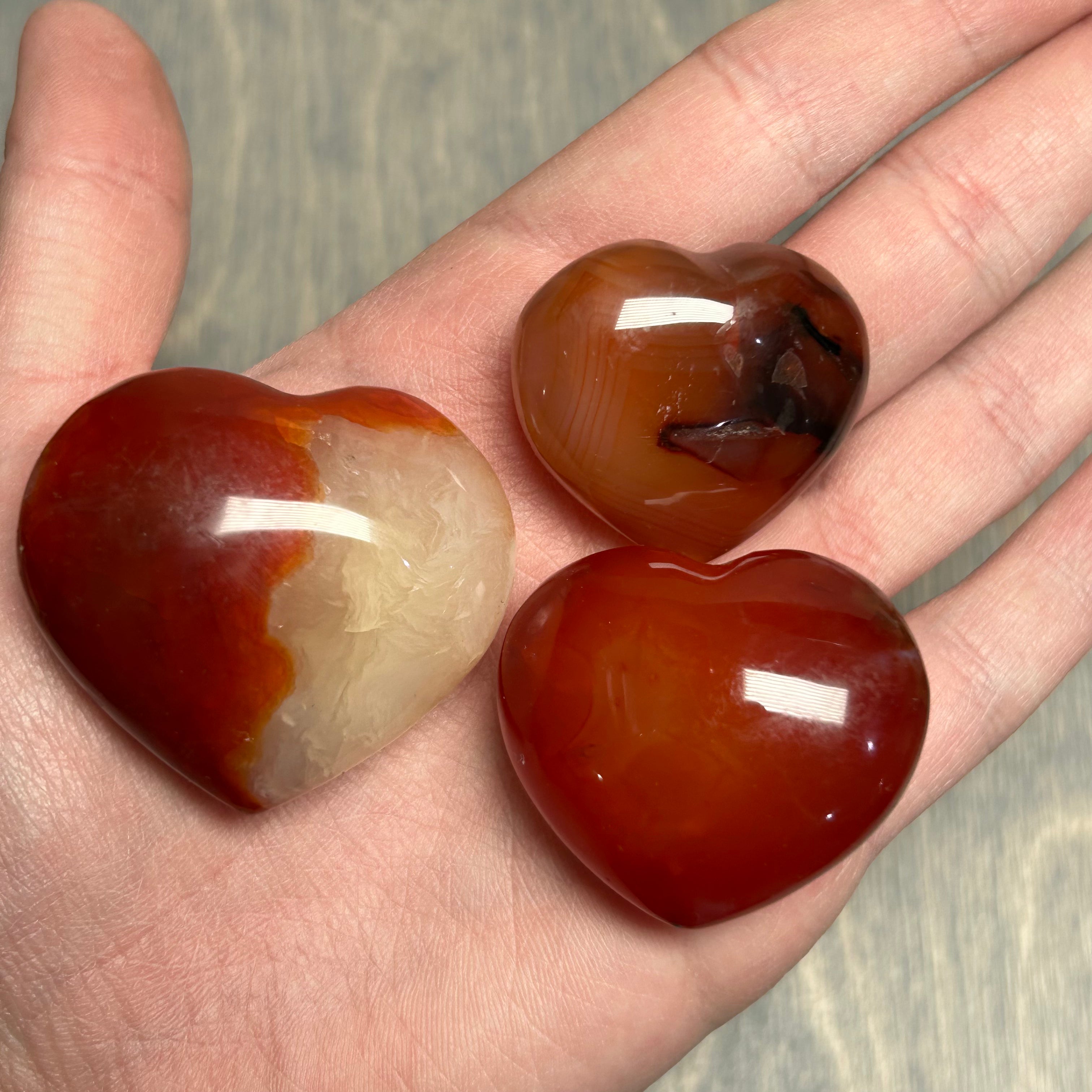 Gemstone Heart from Madagascar 1 inch +