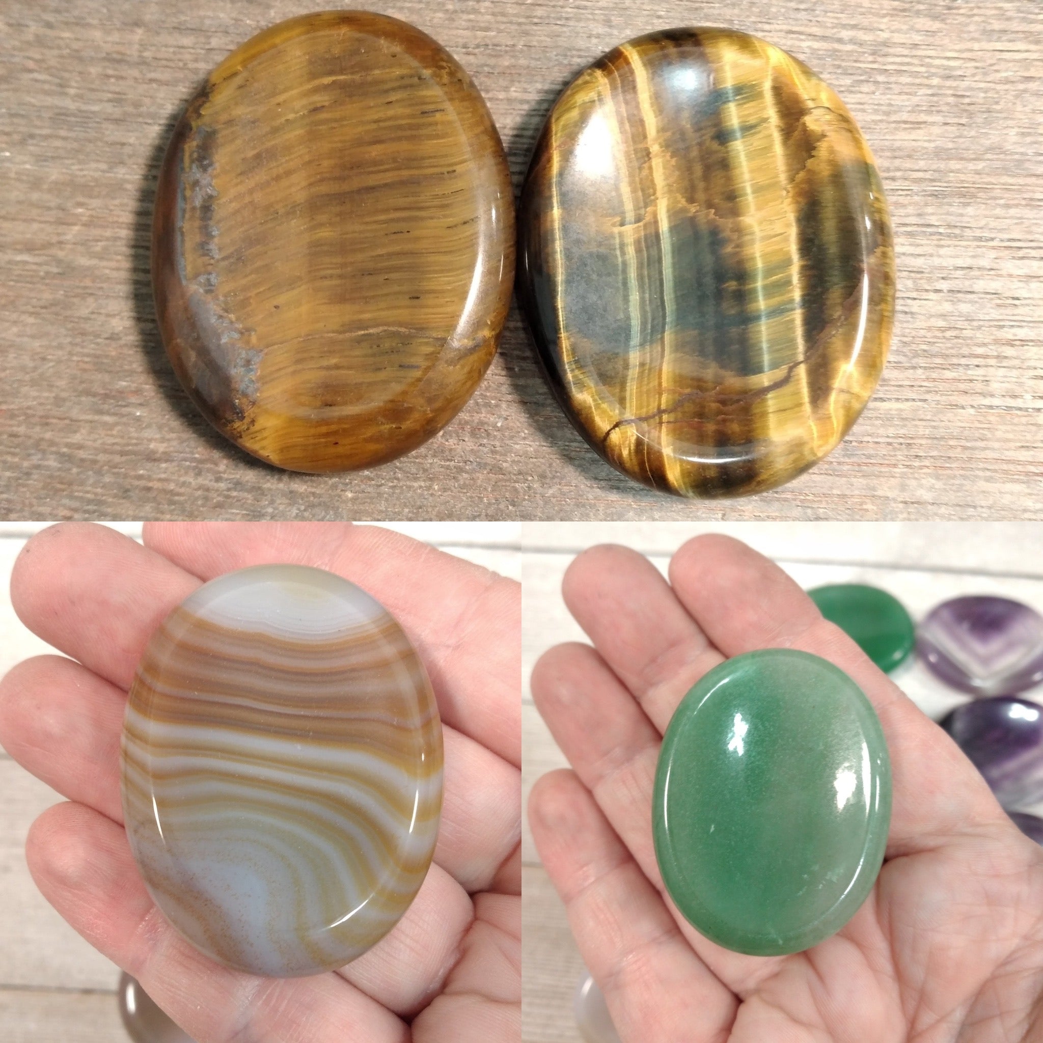 Gemstones Oval Worry Stone